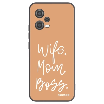 Picasee silikónový čierny obal pre Xiaomi Poco X5 - Boss Mama