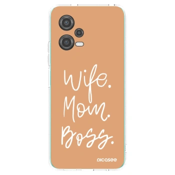 Picasee silikónový prehľadný obal pre Xiaomi Poco X5 - Boss Mama