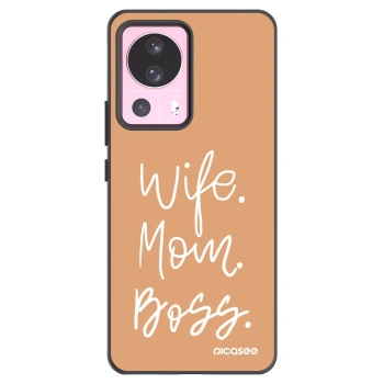 Picasee silikónový čierny obal pre Xiaomi 13 Lite - Boss Mama