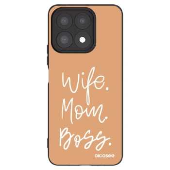 Picasee silikónový čierny obal pre Honor X8a - Boss Mama