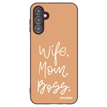 Picasee silikónový čierny obal pre Samsung Galaxy A14 4G A145R - Boss Mama