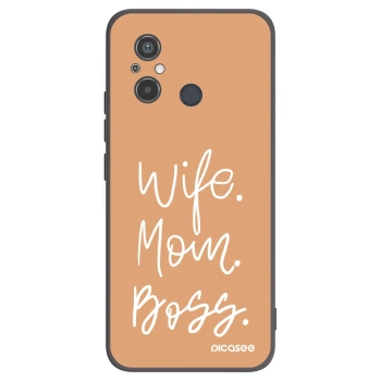 Picasee silikónový čierny obal pre Xiaomi Redmi 12C - Boss Mama