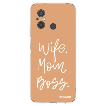 Picasee silikónový prehľadný obal pre Xiaomi Redmi 12C - Boss Mama