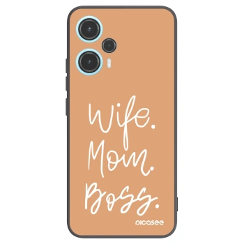 Picasee silikónový čierny obal pre Xiaomi Poco F5 - Boss Mama