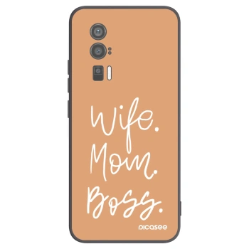 Picasee silikónový čierny obal pre Xiaomi Poco F5 Pro 5G - Boss Mama