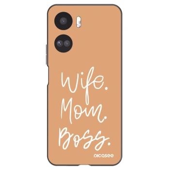Picasee silikónový čierny obal pre Honor 90 Lite 5G - Boss Mama