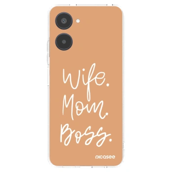 Picasee silikónový prehľadný obal pre Realme 10 4G - Boss Mama