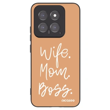 Picasee silikónový čierny obal pre Xiaomi 14 - Boss Mama