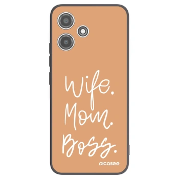 Picasee silikónový čierny obal pre Xiaomi Redmi 12 5G - Boss Mama
