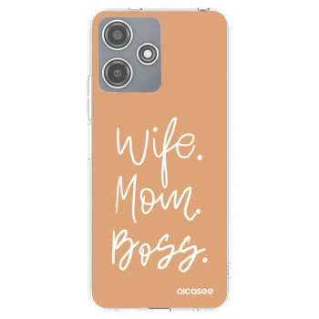 Picasee silikónový prehľadný obal pre Xiaomi Redmi 12 5G - Boss Mama