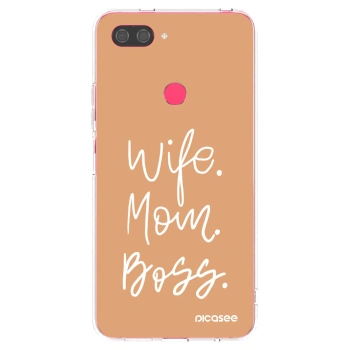 Picasee silikónový prehľadný obal pre Xiaomi Mi 8 Lite - Boss Mama
