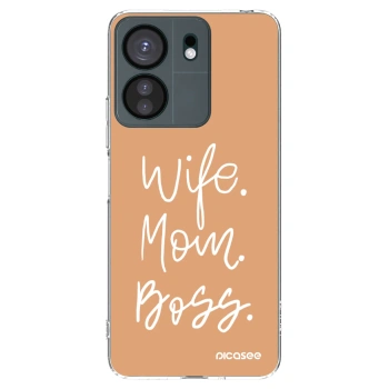 Picasee silikónový prehľadný obal pre Xiaomi Redmi 13C 4G - Boss Mama