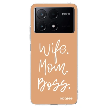 Picasee silikónový prehľadný obal pre Xiaomi Poco X6 Pro - Boss Mama