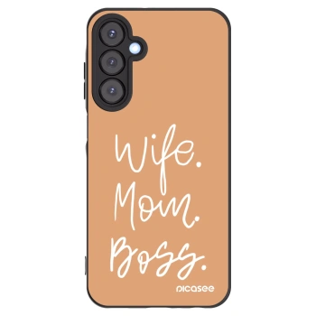 Picasee silikónový čierny obal pre Samsung Galaxy A25 A256B 5G - Boss Mama