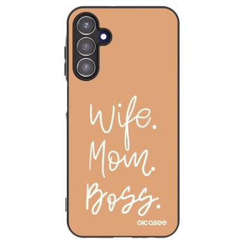 Picasee silikónový čierny obal pre Samsung Galaxy A15 A156B 5G - Boss Mama