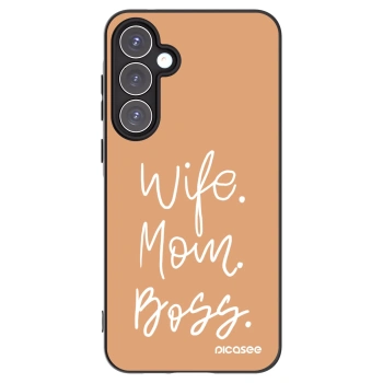 Picasee silikónový čierny obal pre Samsung Galaxy A55 5G A556B - Boss Mama