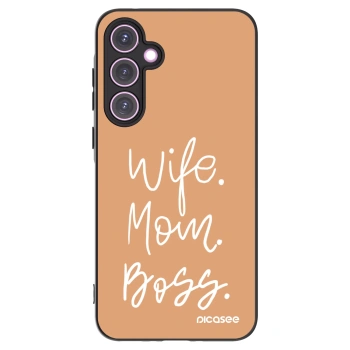 Picasee silikónový čierny obal pre Samsung Galaxy A35 5G A356B - Boss Mama