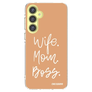 Picasee silikónový prehľadný obal pre Samsung Galaxy A35 5G A356B - Boss Mama