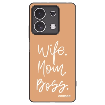 Picasee silikónový čierny obal pre Xiaomi Redmi Note 13 4G - Boss Mama
