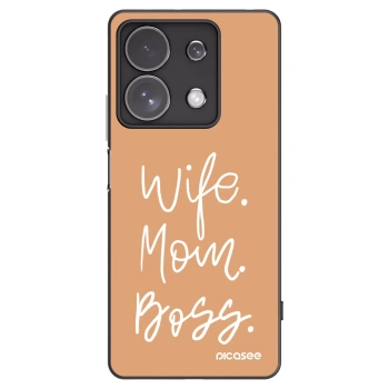 Picasee silikónový čierny obal pre Xiaomi Redmi Note 13 Pro 4G - Boss Mama