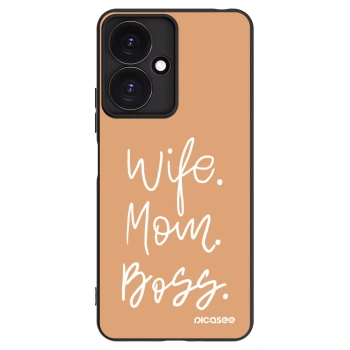 Picasee silikónový čierny obal pre Xiaomi Redmi 13C 5G - Boss Mama