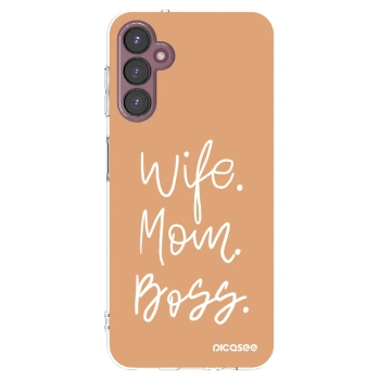 Picasee silikónový prehľadný obal pre Samsung Galaxy A05s A057G - Boss Mama