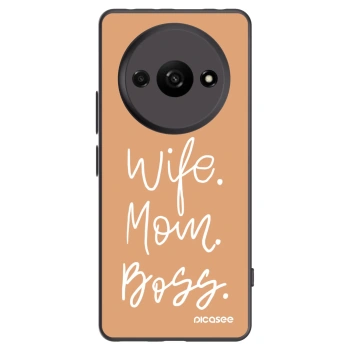 Picasee silikónový čierny obal pre Xiaomi Redmi A3 - Boss Mama