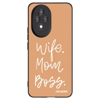 Picasee silikónový čierny obal pre Honor 200 5G - Boss Mama