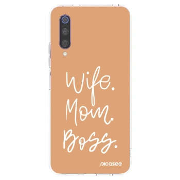 Picasee silikónový prehľadný obal pre Xiaomi Mi 9 - Boss Mama