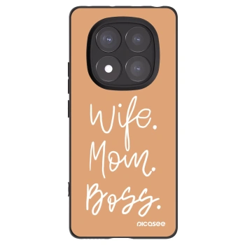 Picasee silikónový čierny obal pre Xiaomi Redmi Note 14 Pro+ 5G - Boss Mama