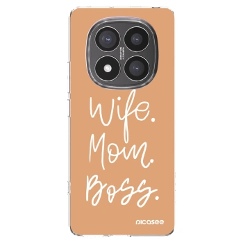 Picasee silikónový prehľadný obal pre Xiaomi Redmi Note 14 Pro+ 5G - Boss Mama