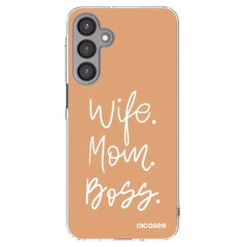 Picasee silikónový prehľadný obal pre Samsung Galaxy A16 5G - Boss Mama