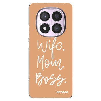 Picasee silikónový prehľadný obal pre Xiaomi Redmi Note 14 Pro 4G - Boss Mama