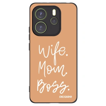 Picasee silikónový čierny obal pre Xiaomi Redmi Note 14 4G - Boss Mama
