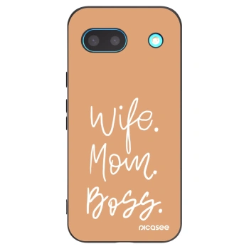 Picasee silikónový čierny obal pre Google Pixel 8 - Boss Mama