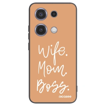 Picasee silikónový čierny obal pre Xiaomi Redmi Note 14S - Boss Mama