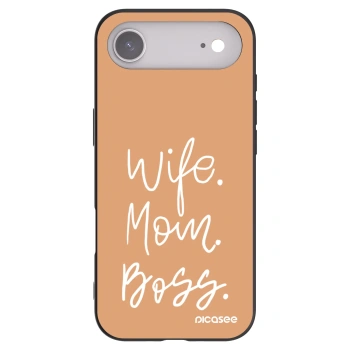 Picasee silikónový čierny obal pre Apple iPhone Air - Boss Mama