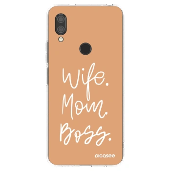 Picasee silikónový prehľadný obal pre Xiaomi Redmi 7 - Boss Mama