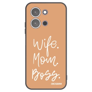 Picasee silikónový čierny obal pre Xiaomi Redmi 15C 5G - Boss Mama
