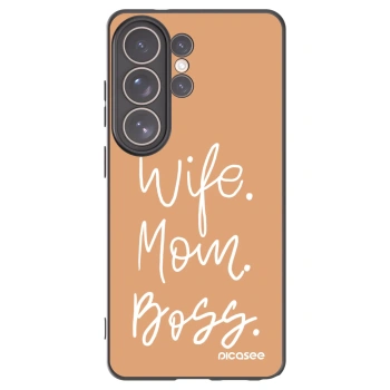 Picasee silikónový čierny obal pre Samsung Galaxy S26 Ultra - Boss Mama