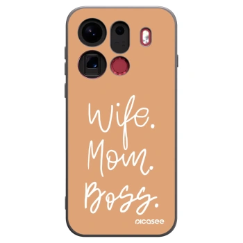 Picasee silikónový čierny obal pre OPPO Find X9 Pro - Boss Mama
