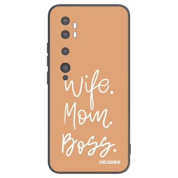 Picasee silikónový čierny obal pre Xiaomi Mi Note 10 (Pro) - Boss Mama