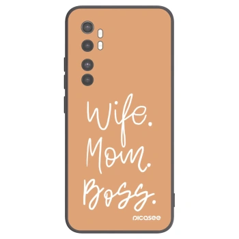 Picasee silikónový čierny obal pre Xiaomi Mi Note 10 Lite - Boss Mama