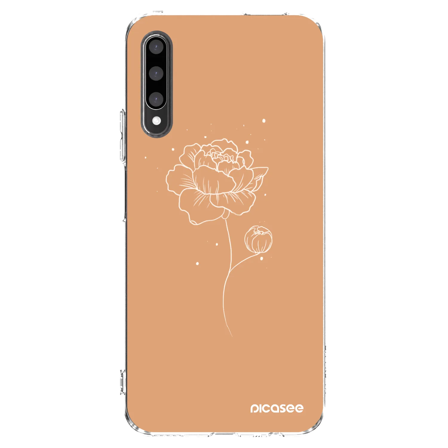 Picasee silikónový prehľadný obal pre Honor 9X Pro - Peonies