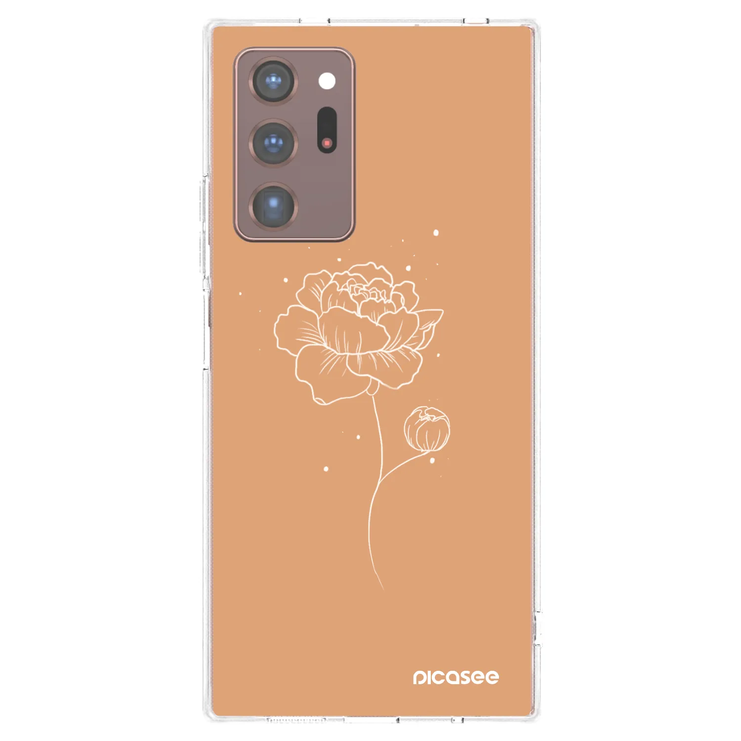 Picasee silikónový prehľadný obal pre Samsung Galaxy Note 20 Ultra - Peonies
