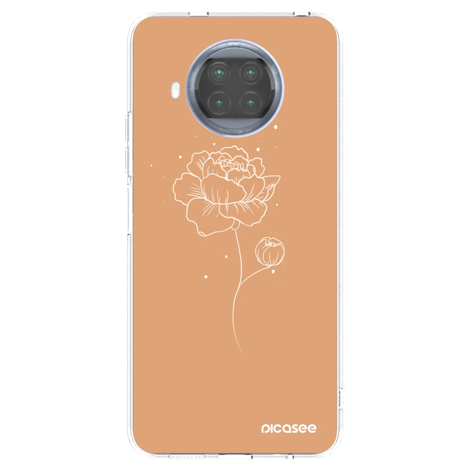 Picasee silikónový prehľadný obal pre Xiaomi Mi 10T Lite - Peonies