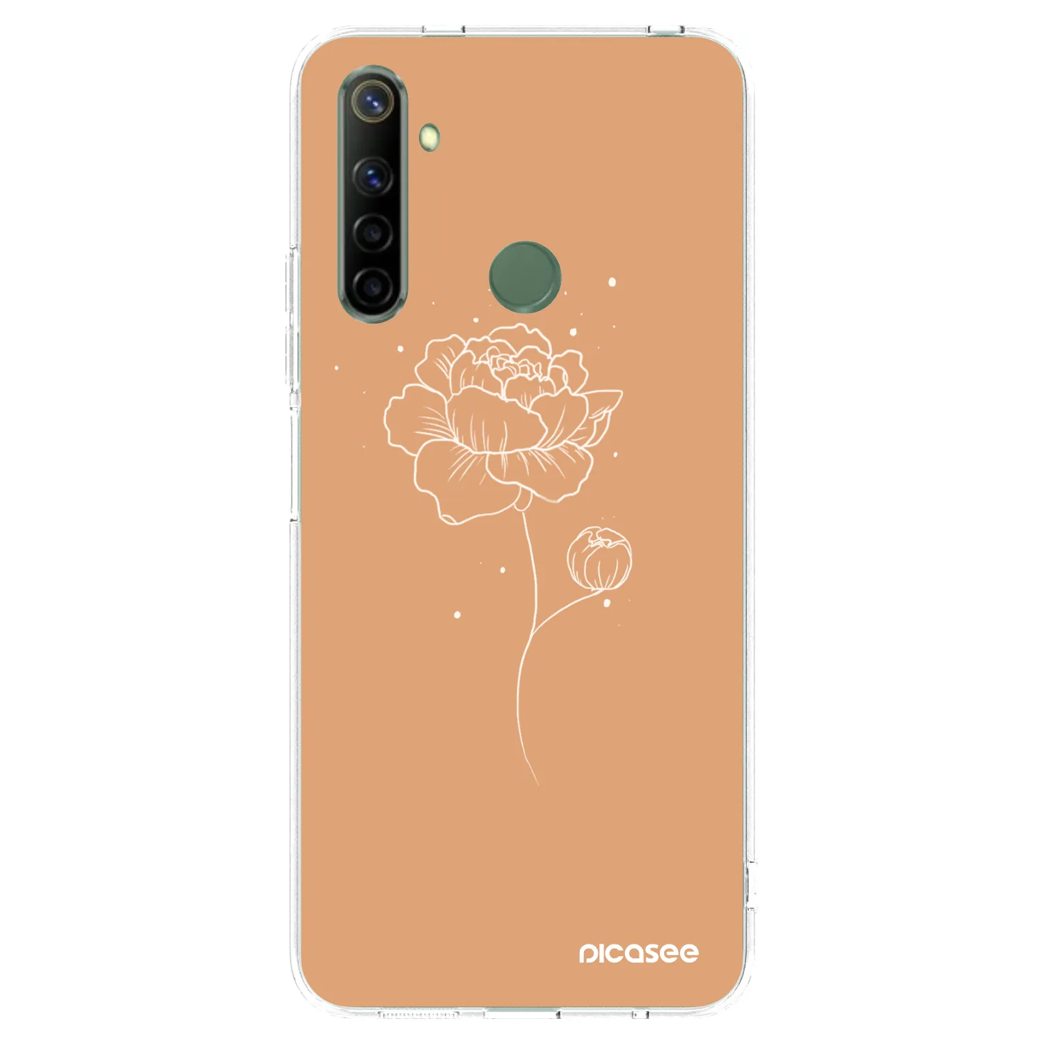 Picasee silikónový prehľadný obal pre Realme 6i - Peonies