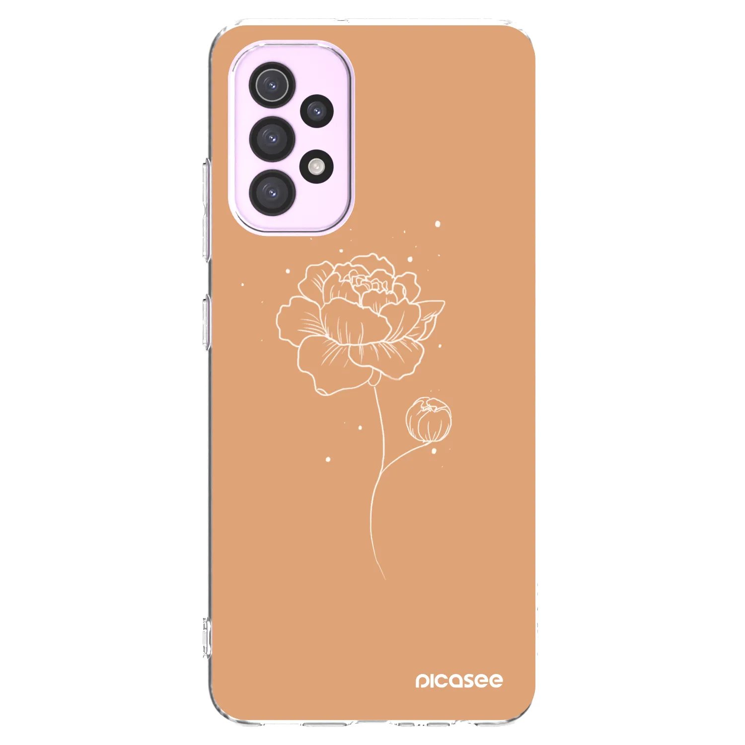 Picasee silikónový prehľadný obal pre Samsung Galaxy A32 5G A326B - Peonies