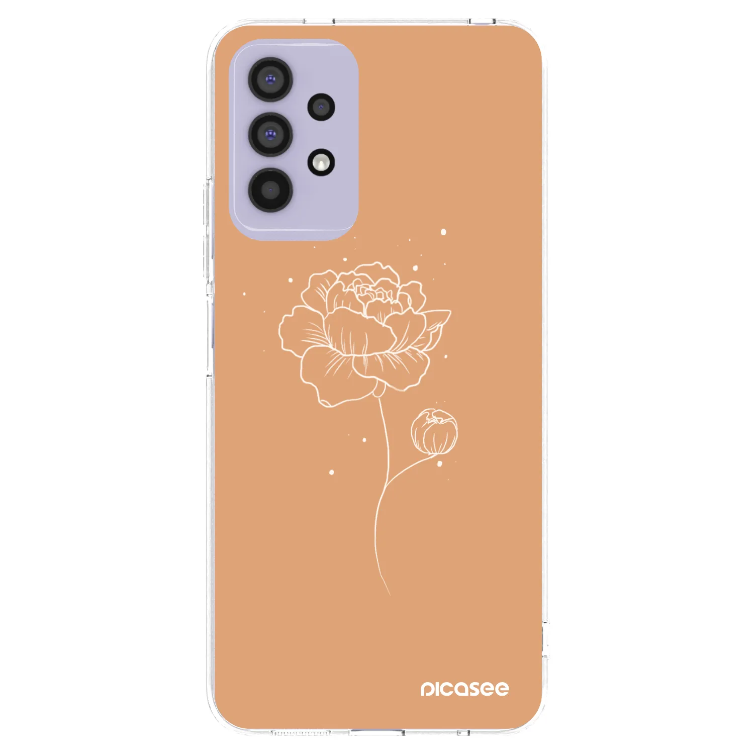 Picasee silikónový prehľadný obal pre Samsung Galaxy A32 4G SM-A325F - Peonies