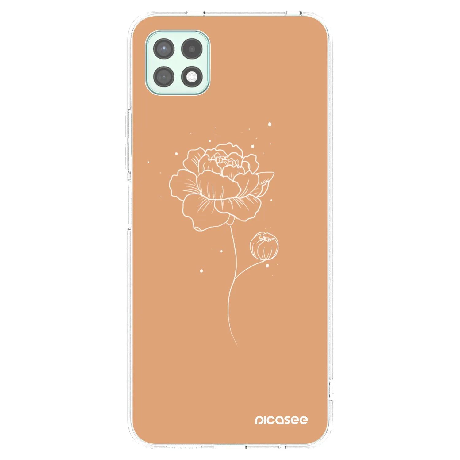 Picasee silikónový prehľadný obal pre Samsung Galaxy A22 A226B 5G - Peonies